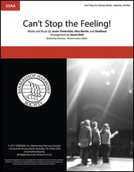 Can't Stop the Feeling! SSAA choral sheet music cover Thumbnail